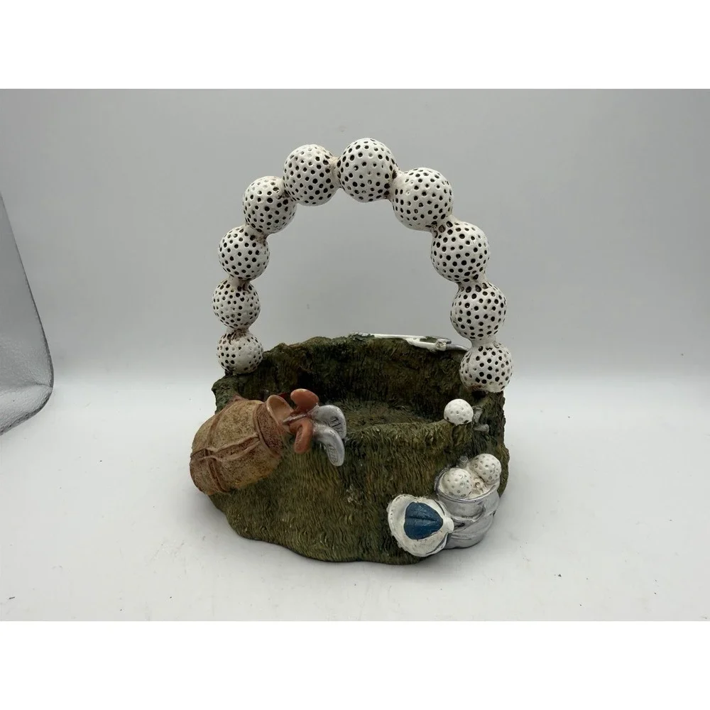 Golf Theme Resin Decorative Basket Caddy Golf Balls Clubs Shoes